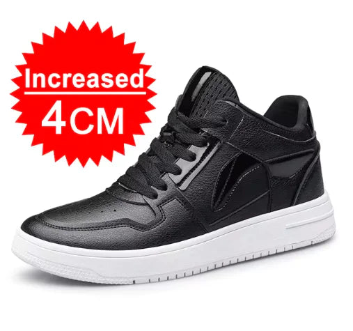 Elevator Shoes for Fashion Men Black Casual Sneakers Men - WanderMart Co.