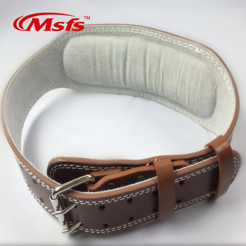 Leather Weightlifting Belt Gym - WanderMart Co.