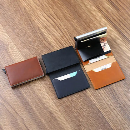 Bank Cards Holders Leather - WanderMart Co.