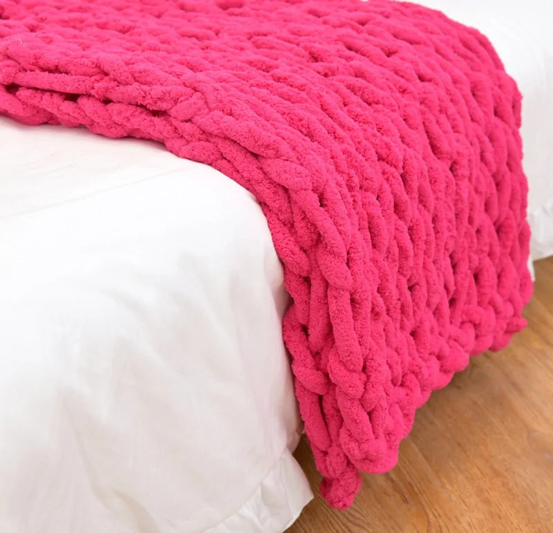 Chunky Knitted Blanket - WanderMart Co.