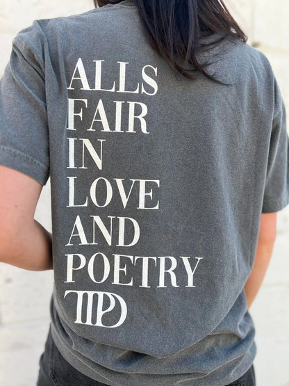 All's Fair in Love and Poetry Tee - WanderMart Co.