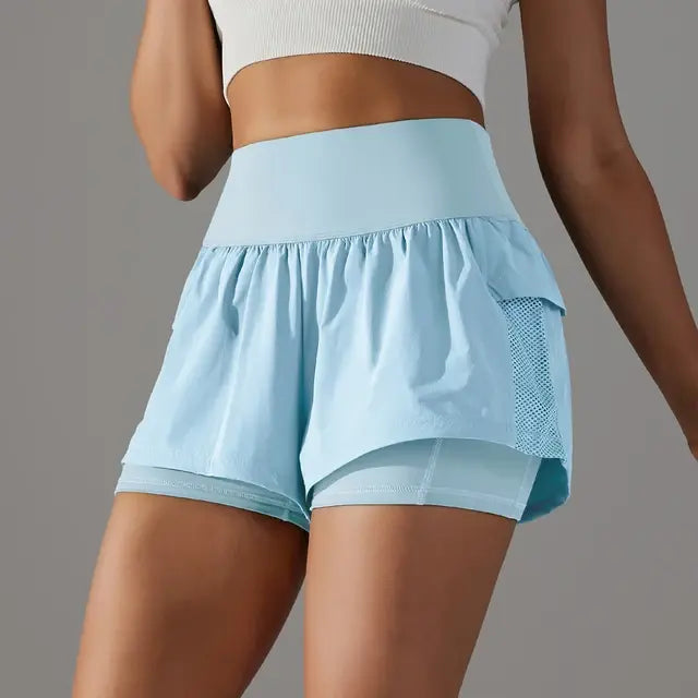 Women Gym Sport Running Shorts - WanderMart Co.