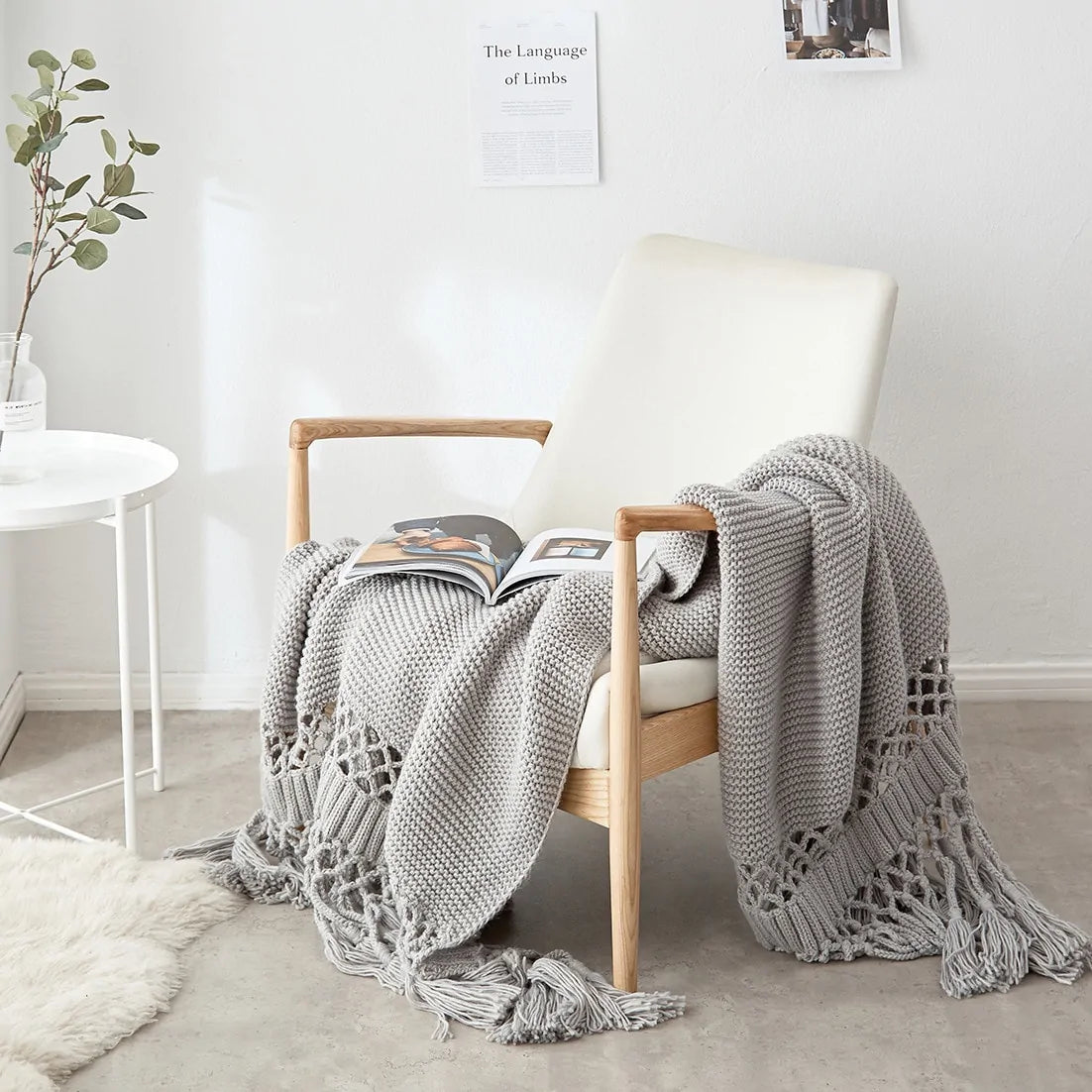 Handmade Hollow Tassel Blanket - WanderMart Co.