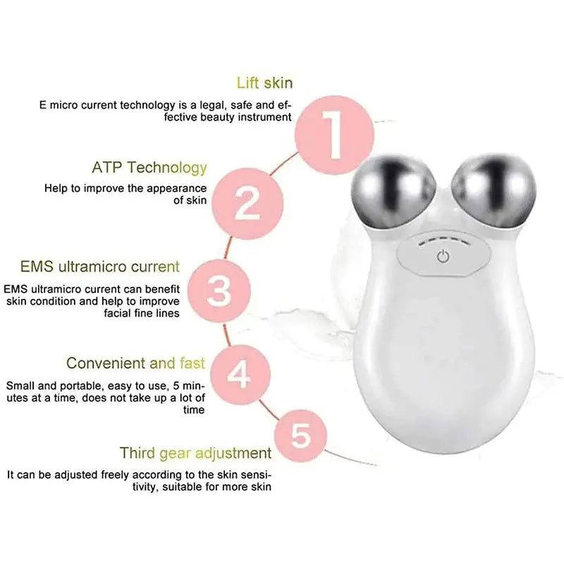 Beauty Microcurrent Facial Toning Massager - WanderMart Co.