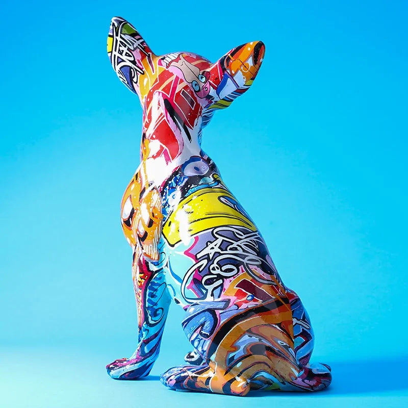 Creative Color Dog Statue - WanderMart Co.