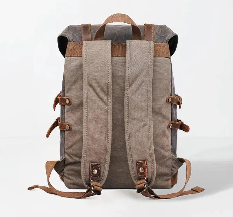 Waterproof Waxed Canvas Backpack - WanderMart Co.