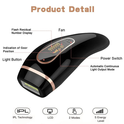 990000 flash professional permanent IPL epilator laser hair removal - WanderMart Co.