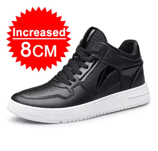 Elevator Shoes for Fashion Men Black Casual Sneakers Men - WanderMart Co.