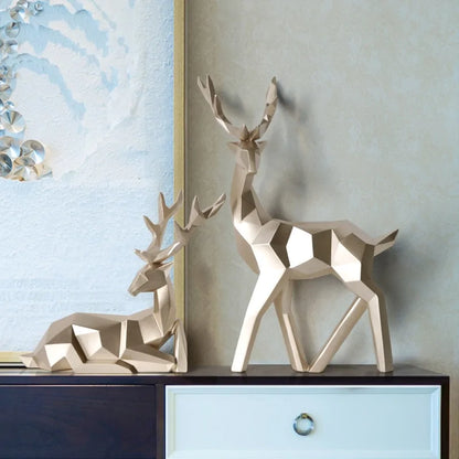 Reindeer Figurines Sculpture - WanderMart Co.