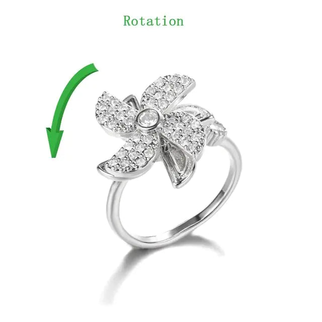 Crystal Sunflower Rings For Women - WanderMart Co.