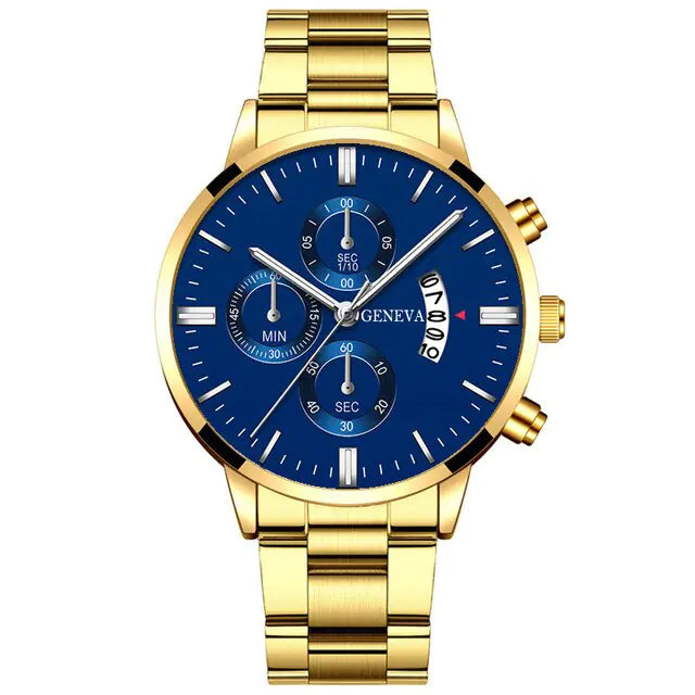 Fashion Men Stainless Steel Watch - WanderMart Co.