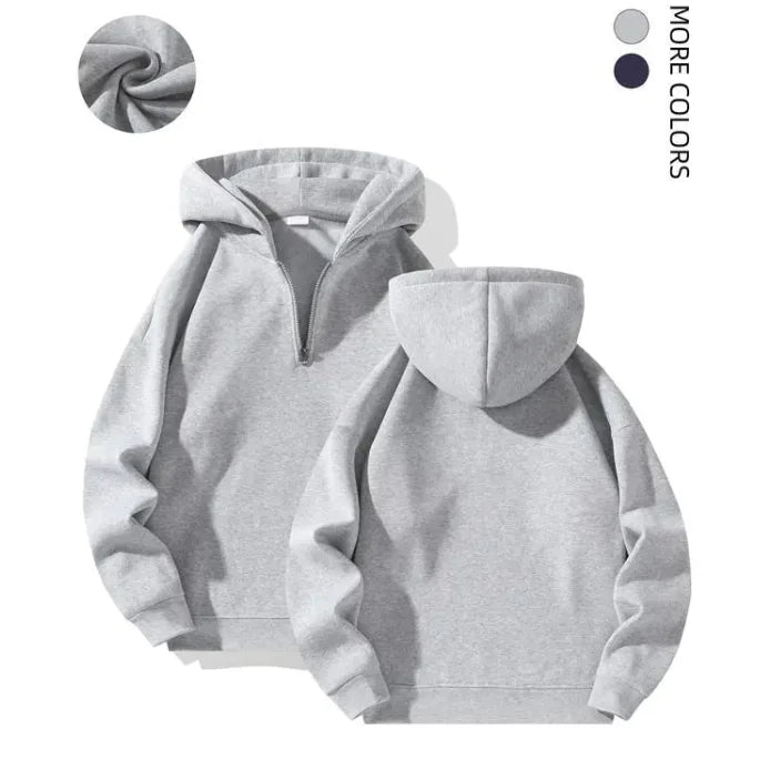 Men's Zipper Hoodie Loose Sports Sweater - WanderMart Co.