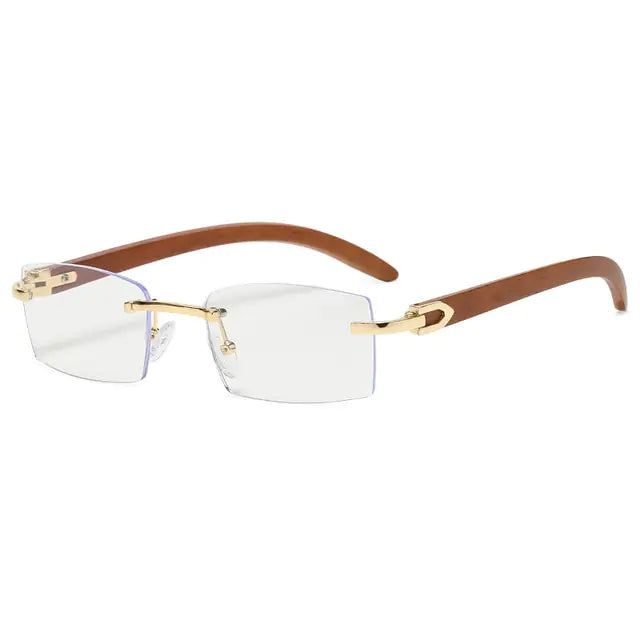 Rectangle Fashion Rimless Sunglasses - WanderMart Co.