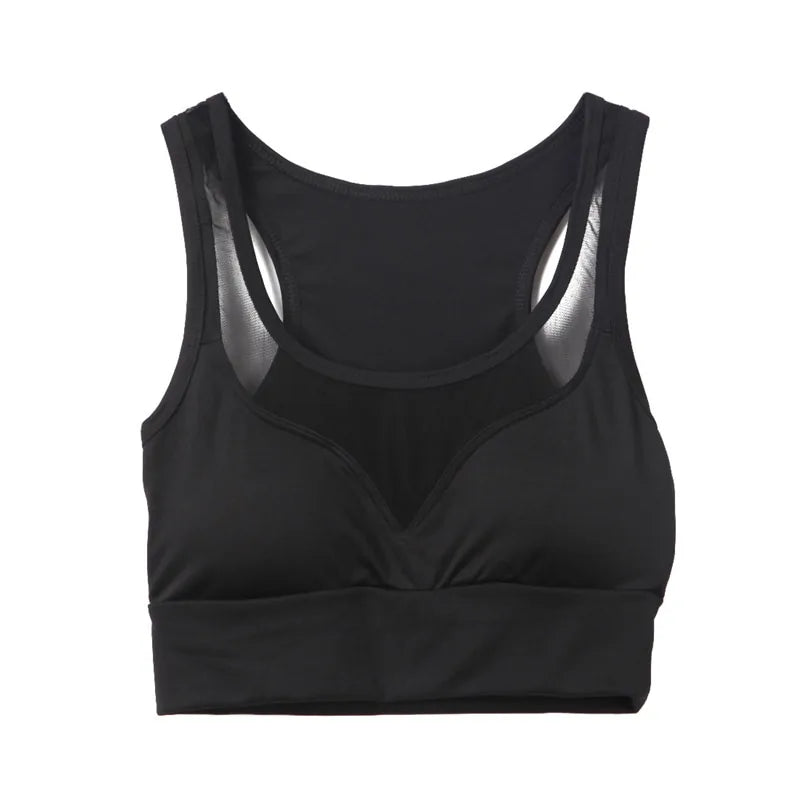 Wholesale Women's Mesh Patchwork Sports Bra Tank Tops - WanderMart Co.