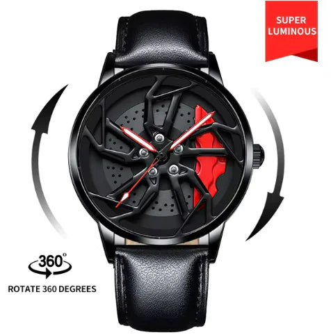 Men 3D Real Wheel Watches - WanderMart Co.