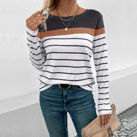 Casual Striped Top - WanderMart Co.