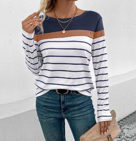 Casual Striped Top - WanderMart Co.