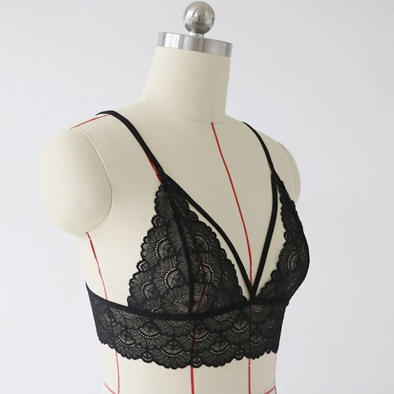 Black Lace Bra - WanderMart Co.