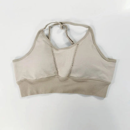 Grey/Beige Sports Bra - WanderMart Co.