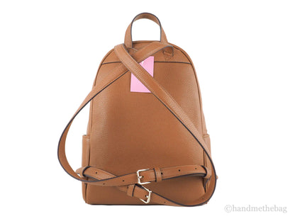 Kate Spade Leila Medium Warm Gingerbread Leather Dome Backpack - WanderMart Co.