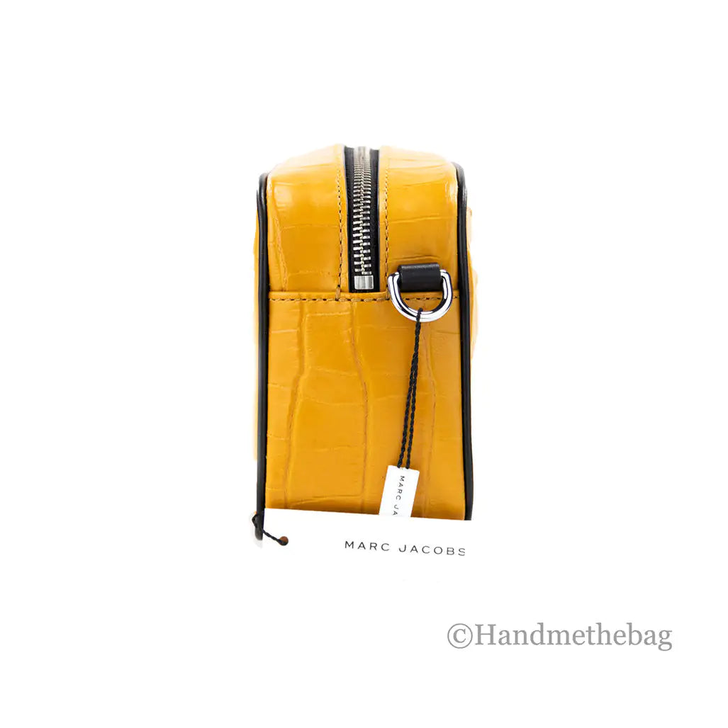 Marc Jacobs Flash Mustard Leather Crossbody Bag - WanderMart Co.