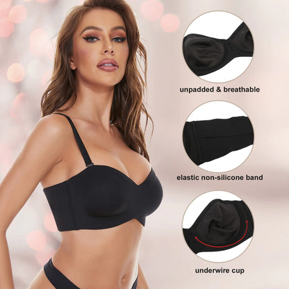 Full Support Strapless Bra - WanderMart Co.