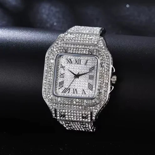 Unisex Diamond Bust Down Watch - WanderMart Co.