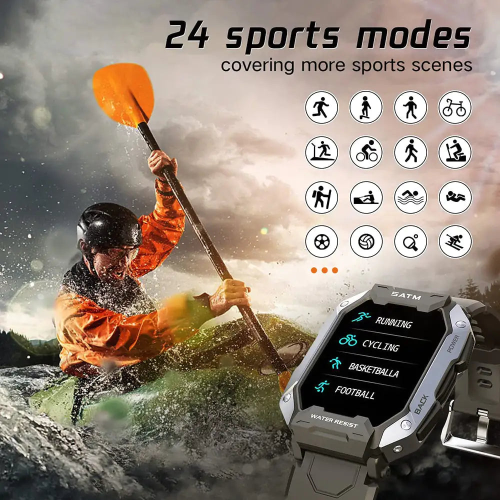 IP68 5ATM Waterproof Smartwatch - WanderMart Co.