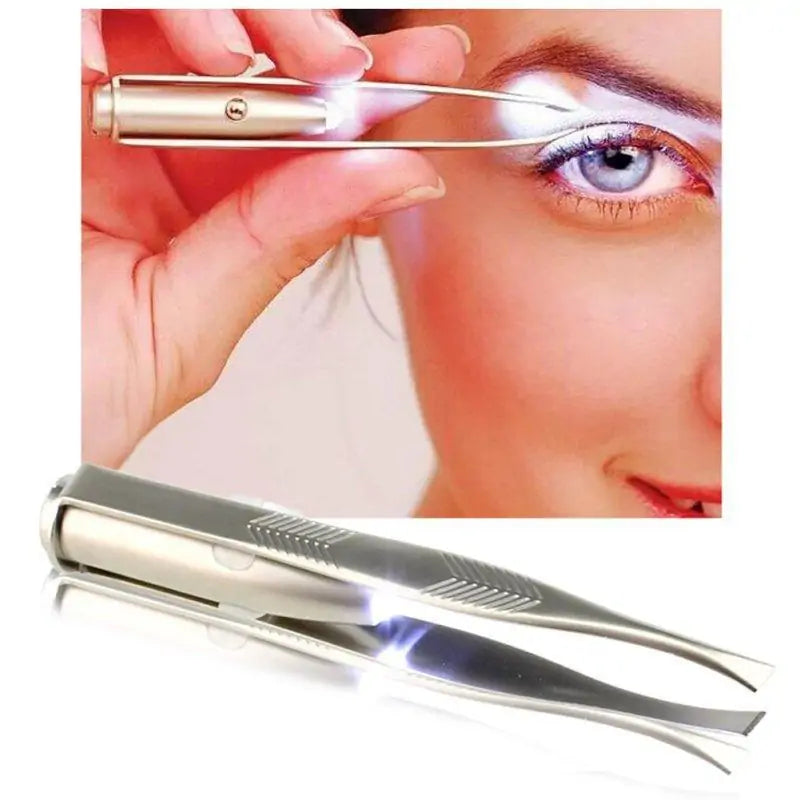 Portable LED Eyebrow Hair Tweezers - WanderMart Co.