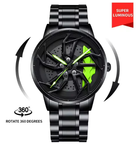 Men 3D Real Wheel Watches - WanderMart Co.