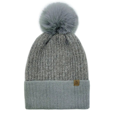 Chenille Pom Beanie - WanderMart Co.