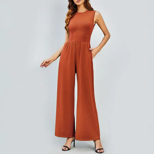 Women's Summer Ribbed Jumpsuits - WanderMart Co.