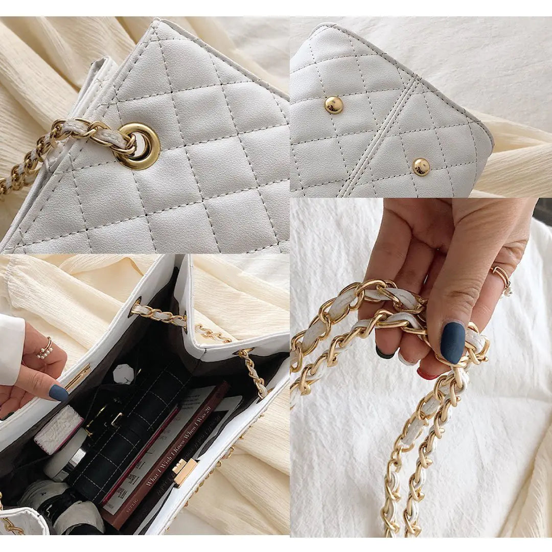 Quilted Shoulder Bag - WanderMart Co.