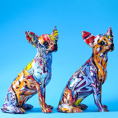 Creative Color Dog Statue - WanderMart Co.