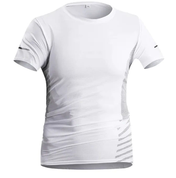 Men's Ice Silk Quick-Dry Tee – Breathable & Trendy Activewear - WanderMart Co.