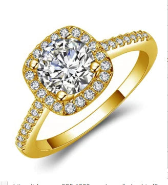 Moissanite Ring Classic Moissanite Wedding Ring Engagement - WanderMart Co.