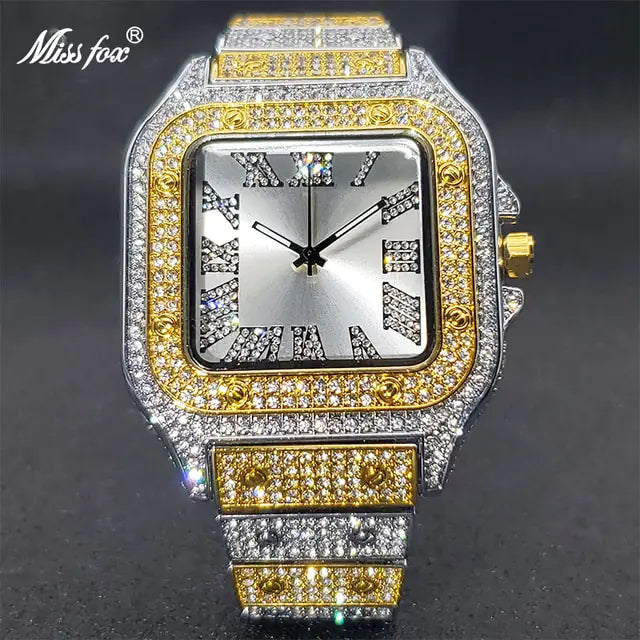 Ice Out Diamond Square Watch - WanderMart Co.