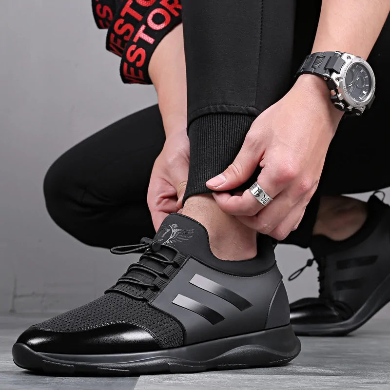 Casual Black Mesh Shoe - WanderMart Co.