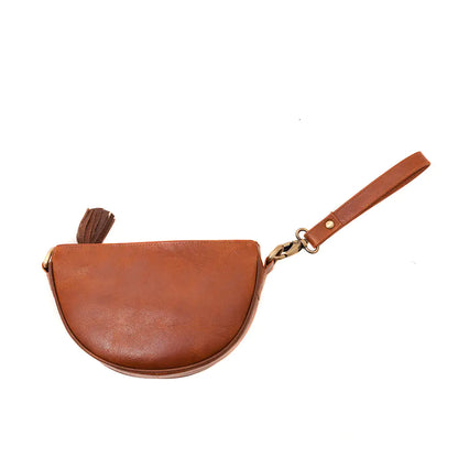 Brown Half Moon Bag - WanderMart Co.