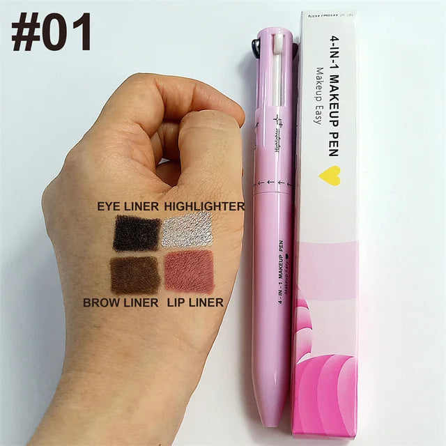 4 In 1 Face Makeup Pen Eyebrow - WanderMart Co.