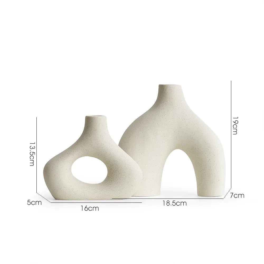 Modern Nordic Style Ceramic Vase - WanderMart Co.